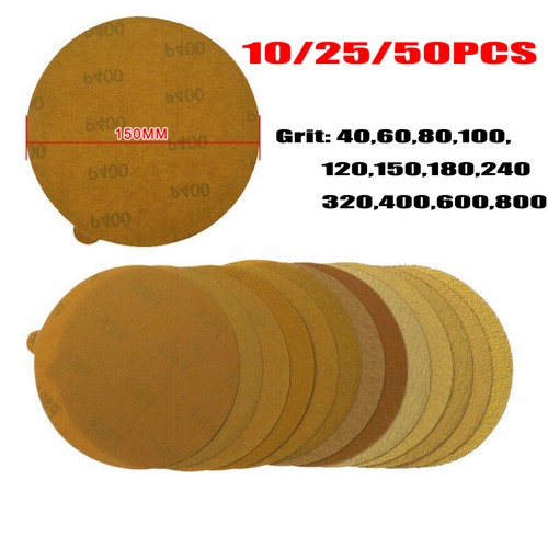 6 inch PSA Self Adhesive Sanding Discs 150mm Sticky Backed Sandpaper