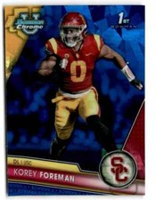 2023 Bowman Chrome U Sapphire Korey Foreman USC Trojans #190