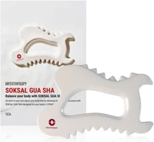 MEDITHERAPY SOKSAL GUASHA,Ceramic Gua Sha,Body Massage Tool, Korean Body Guasha