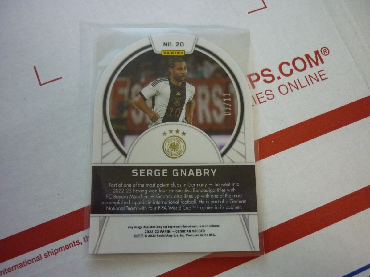 Carte Panini Obsidian 2022 - Tunnel Vision #1/9 Serge Gnabry, Gradée PSA 9, Football Collection