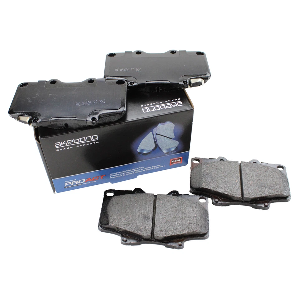 Juego de pastillas de freno delanteras de cerámica Akebono ProACT para Toyota Land Cruiser Lexus LX450 Foto 3 de 4