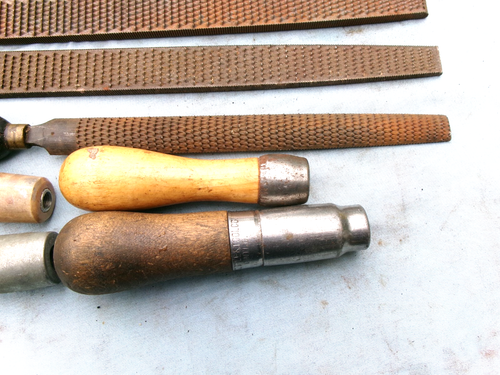LOTE DE 5 RASCADURAS PARA CARPINTERÍA SURTIDAS CON ASAS - NICHOLSON - DIAMANTE NEGRO - Imagen 4 de 5