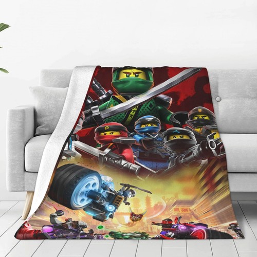 Ninjago Cartoon Comics weich warm gemütlich Flanell Überwurfdecke für Schlafstuhl Sofa - Bild 21 von 30