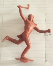 ANNI 60 - SOLDATINO INDIANO (02) - MAXI -  ALTEZZA 15CM - RARO - LOUIS MARX & CO