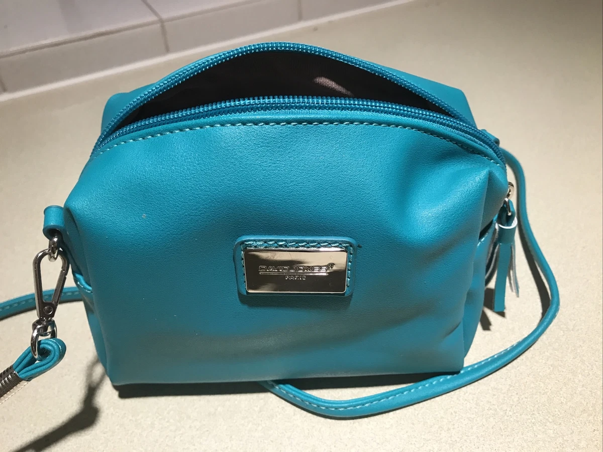 Turquoise cross shop body bag