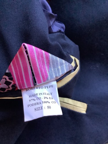 Blazer uomo sfizioso,cotone elasticizzato Taglia 50 - Foto 7 di 11