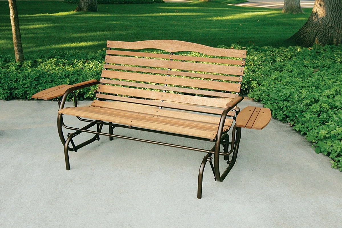 Steel glider online bench