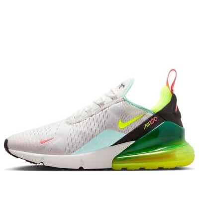 Mens Nike Air Max 270 Running Shoes Size 11 White Black Volt Green FZ4132 001