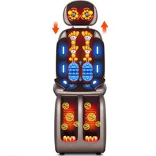 Full Body Massage Chair Neck Waist Heating Vibration Kneading Shiatsu Cushion