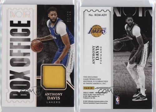 2020-21 Panini Noir Box Office Memorabilia /99 Anthony Davis #BOM-ADV