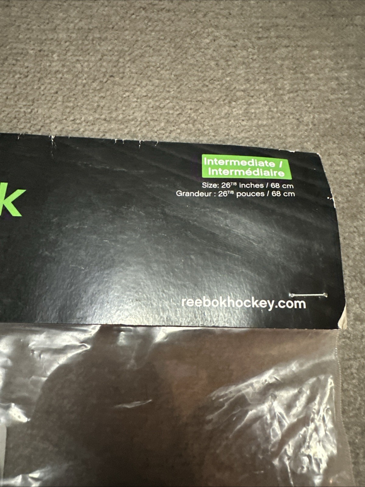 Vintage Reebok Hockey Socks Gamewear Black SX100 Adult 26 7/8” NEW NIP thumbnail 3