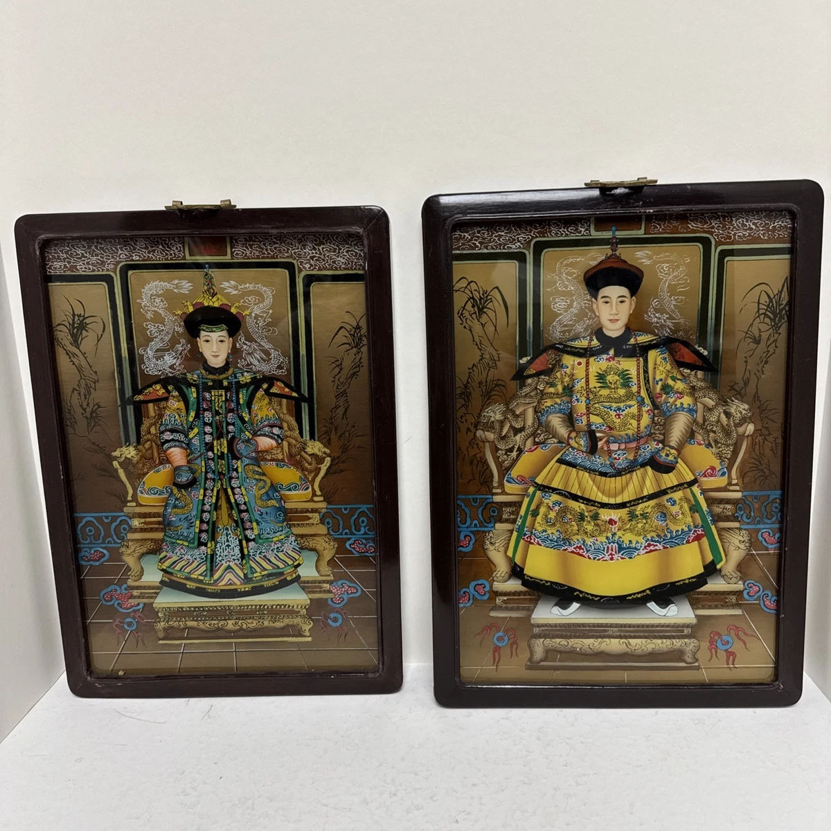 玻璃复古原创中国风绘画和卷轴| eBay