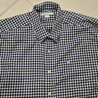 Southern Tide Shirt Mens XL Blue Gingham Plaid Classic Fit Stretch Button Down