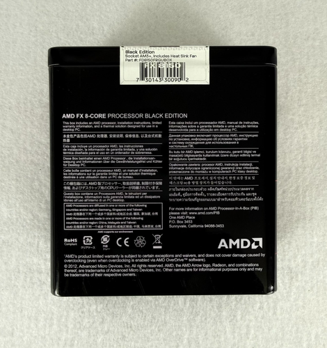 AMD FX-8150 Black Edition 8-Core AM3+ Processor Factory Sealed - Picture 5 of 7
