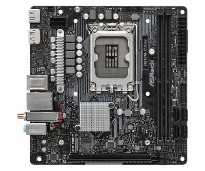 ASRock H610M-ITX/ac Motherboard   H610 LGA 1700 DDR4 mATX M.2 Core USB 3.2 #nm
