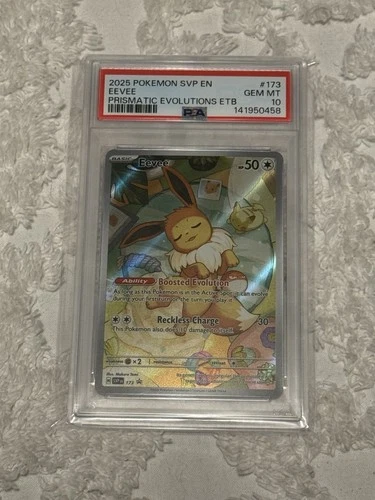 2025 POKEMON SVP EN-SV BLACK STAR PROMO #173 EEVEE PSA 10