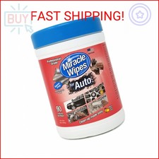 MiracleWipes for Automotive, All Purpose Cleaning Wipes for Hands, Auto Interior