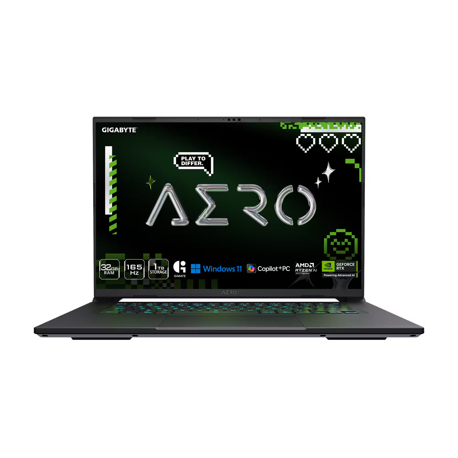 GIGABYTE - AERO X16 - Copilot+ PC - 16" 2560×1600 WQXGA AMD Ryzen Al 7 350 - ...