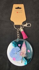 Handmade Keychain Dried Flowers Resin Tassle