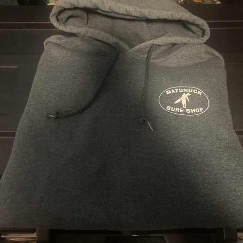 Matunuck Rhode Island Surf Shop Rare Hoodie Logo Gray Size Large