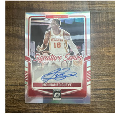 Panini Donruss Optic Mouhamed Gueye Hawks Prizm Signature Series Auto
