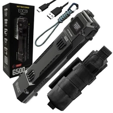 Nitecore EDC29 Every Day Carry Rechargeable Flashlight -6500 Lumens w/ NCP40 Tac