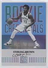 2017-18 Panini Status Rookie Credentials Blue 140/199 Sterling Brown #17 0r4