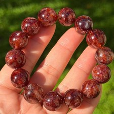 15mm stretchable chunky fire quartz bracelet 0933