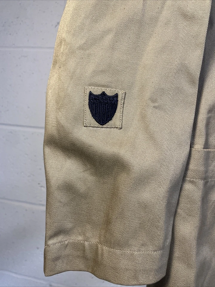 WW2 Khaki USCG Coast Guard Dress Uniform Jacket Coat Vet Henry Plt 36 Vtg - Image 2 of 4