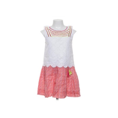 Happy Calegi, Kleid, Größe: 122, Weiß/Rot/Mehrfarbig, Baumwolle/Elasthan #itE
