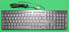 NEW Dell Wired Slim Keyboard KB216 BLACK NVCFK