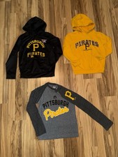 Pittsburgh Pirates Majestic Outer Stuff Boys Sz Small 8 Hoodie Sweatshirt Lot