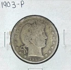 1903 BARBER SILVER HALF DOLLAR ~ NICE COIN ~ 90% SILVER