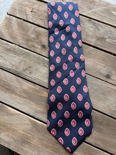 Stanford Men’s Neck Tie Navy Blue XL Made In USA All Silk