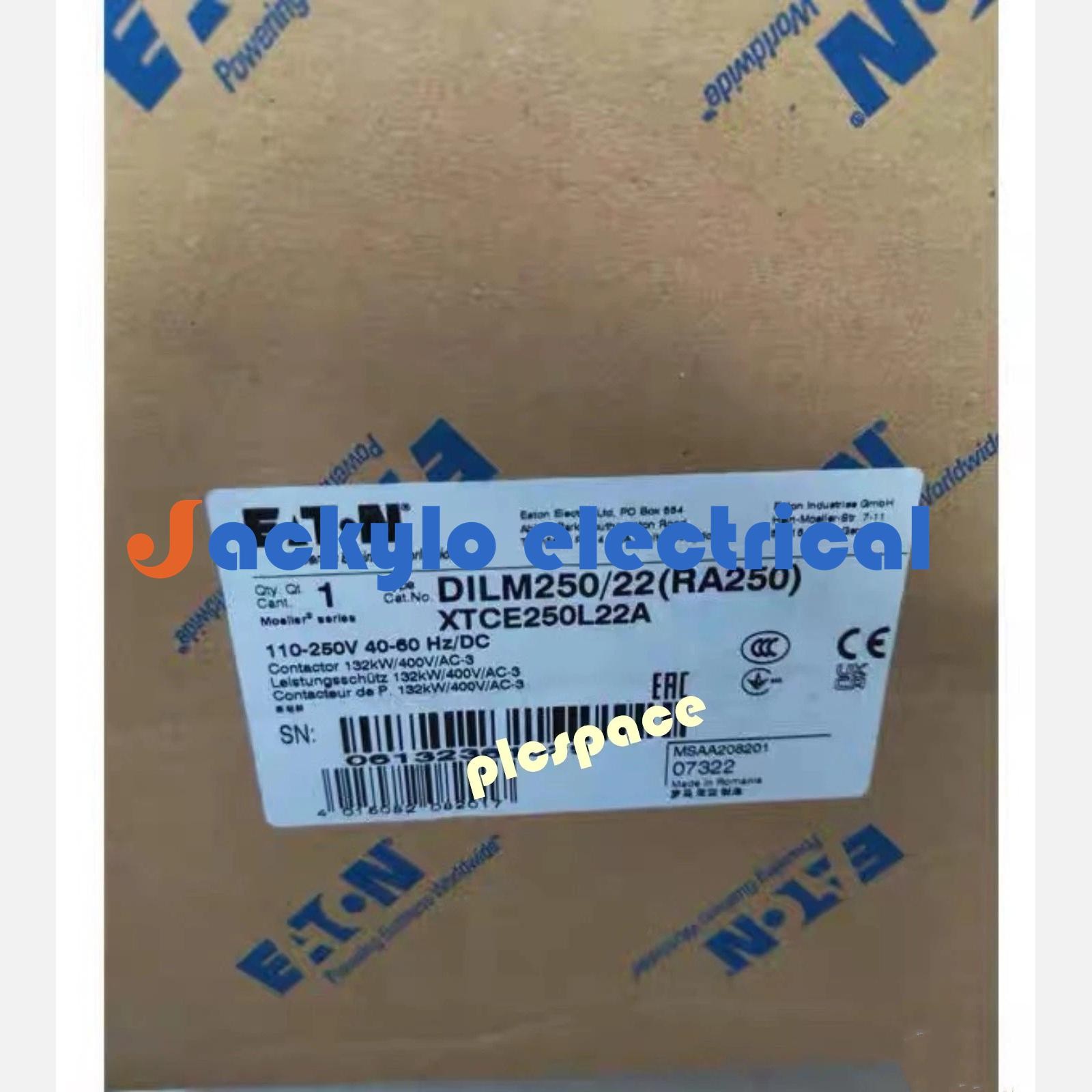 EATON DILM250/22(RA250) Brand New Circuit Breaker DILM250/22(RA250)