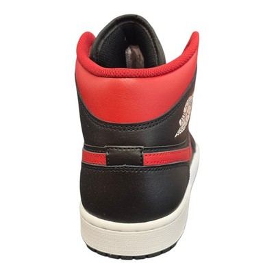 Nike Jordan 1 Mid Bred Twist Black Varsity Red Summit White Size