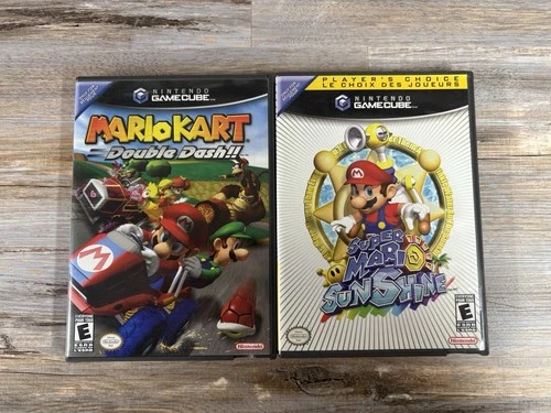 Mario Kart: Double Dash!!  & Super Mario Sunshine Game Cube Not Tested  No Books