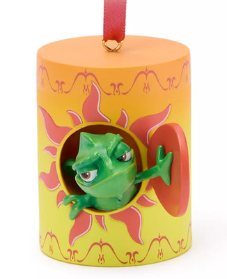 Disney Store 2025 Sketchbook Ornament Tangled Pascal Lantern New