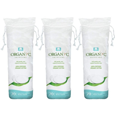 #ad Organyc 100 Organic Cotton Rounds Biodegradable Cotton Chemical For Sensitive $25.95