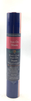 Hello Hobby Iron-On Sheets Multi-Pack Custom T-Shirts Hoodies Bags Crafts Vinyl