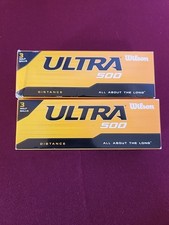 2 Boxes Of 3 Wilson Ultra 500 Golfballs, NIB