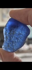 SEA GLASS  LARGE COBALT BONFIRE SEA GLASS             