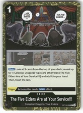 The Five Elders Are at Your Service!!! OP13-096 Foil Carrying On His Will NM