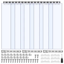 VEVOR 6 PCS PVC Strip Curtain 84 x 36 x 0.08 in Walk in Freezer Curtain