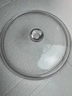 Pyrex 624C Clear Glass Ribbed Round Replacement Lid 8.75”