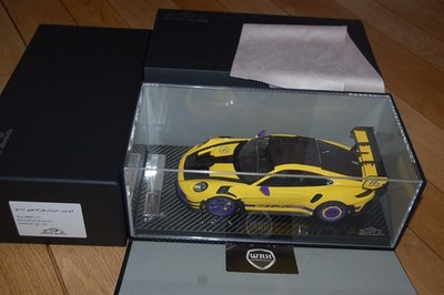 PORSCHE 911 GT3 RS MR yellow VIP MODELS resin SUPERB !! VERY RARE 1/18