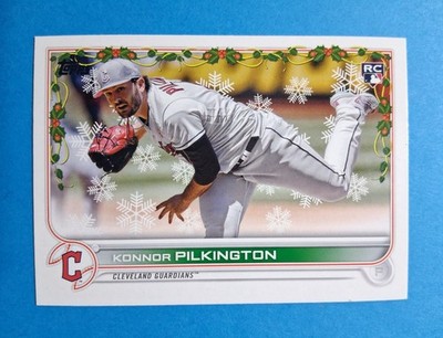 2022 Topps Holiday Konnor Pilkington RC #HW124 Cleveland Guardians 