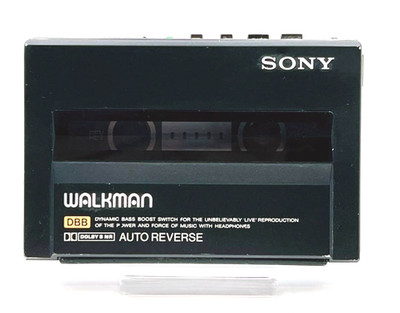 Sony WM-150 Cassette Walkman Black Rare Model Vintage Player POWER ON Junk as is