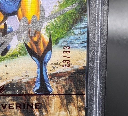 2024 Flair Marvel-Wolverine Flairium FT2 Tom Morgan Auto /33- PSA 10 Gem Mint - Picture 2 of 3
