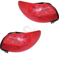 RüCkleuchten Heckleuchten Set (Rechts & Links) Peugeot 206 FüR 206 CC 98-03 DLA